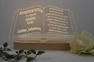 konfirmations-tavle som bog