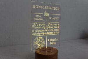 konfirmations-tavle skilt