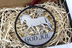 Fjordhest juleornament