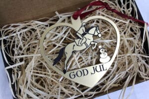 Springrytter juleornament