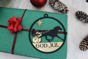 Travhest juleornament