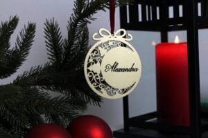 Juleornament med navn