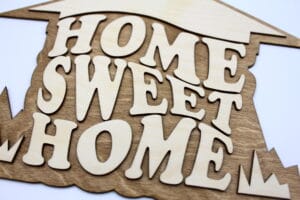 Home sweet home skilt