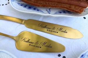 Kagesæt guldlook - Hjerter