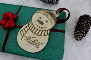 Juleornament - Snemand med navn