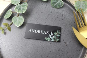 Greenleaf bordkort sort