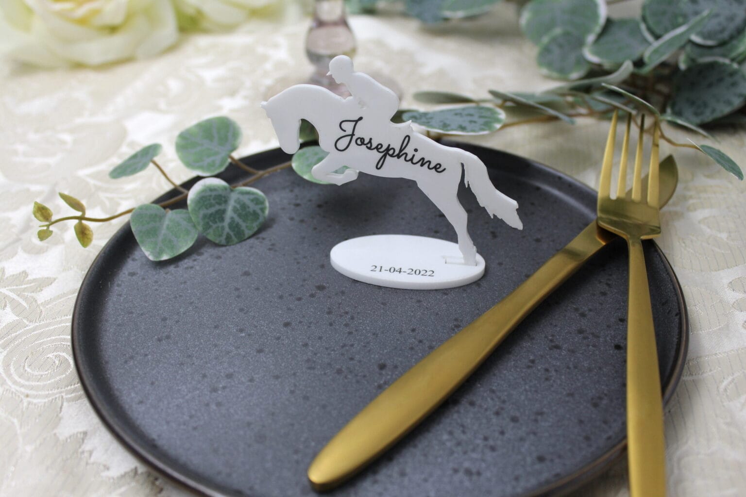 Springhest bordkort - Skovgaarden