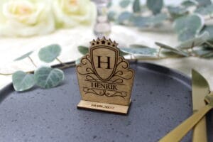 Våbenskjold bordkort