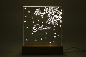 Natlampe dryssende hjerter