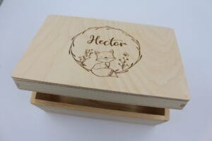 Personlig mindekasse med ræv