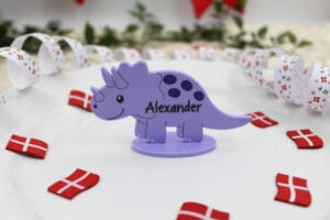 Bordkort dino Triceratops