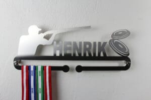 medalje holder skeetskydning