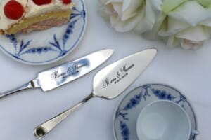 Kagesæt Sølvlook - Hjerter