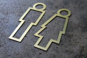 Toiletskilt "Messing"