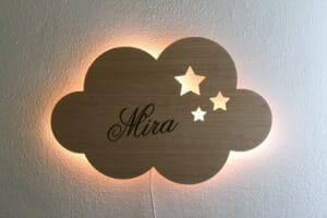 Sky LED lampe med navn