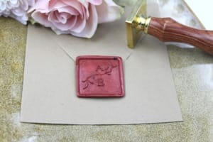 Lakstempel Leaves - Firkant