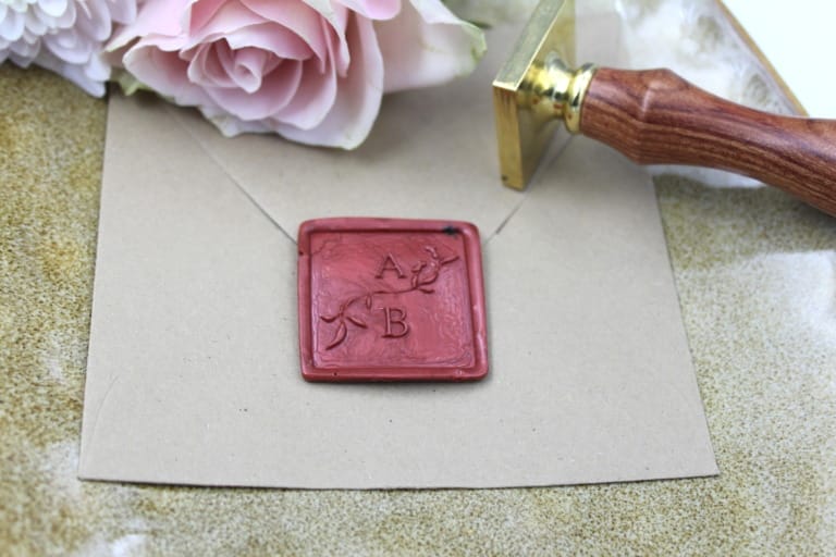 Lakstempel Leaves - Firkant