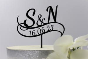 Personlig Kagetop - Swirly