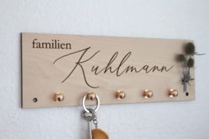 Nøgleholder med navn - Square