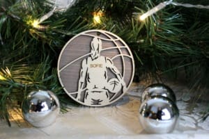 Basketball - Juleornament med navn