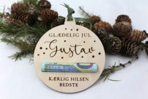 Juleornament til Pengegave