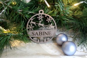 Rensdyr - Juleornament Med Navn