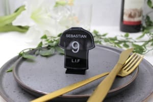 Spillertrøje bordkort