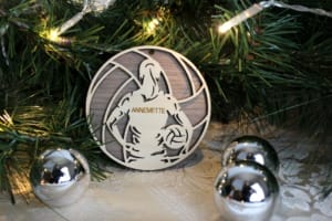 Volleyball - Juleornament med navn