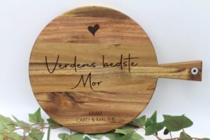 Personliggjort Tapasbræt – "Verdens Bedste ..." 