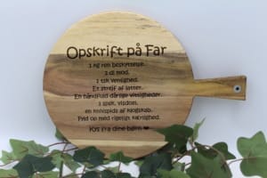 Pizza skærebræt "Opskrift på Far"
