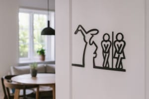 Toiletskilt - Lineart