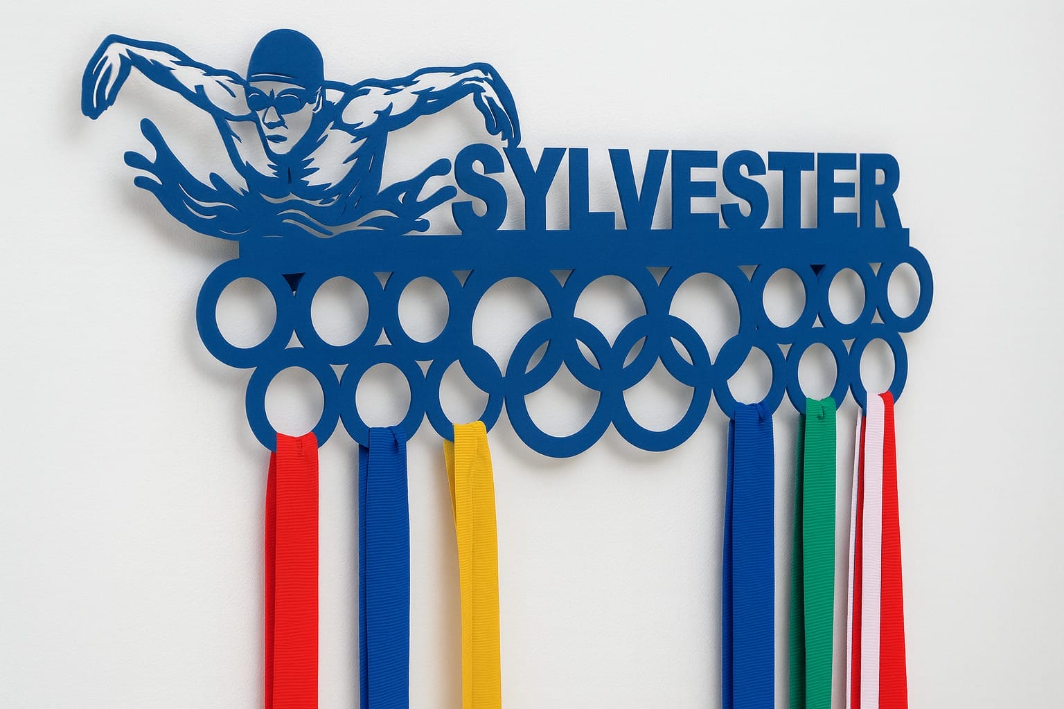 Medaljeholder – Butterfly svømmer med navn