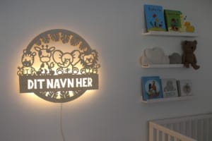 Safari - LED lampe med navn