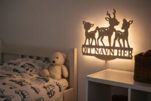 Bambi - LED lampe med navn