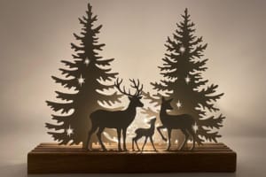 Silhuet – Julenat i skoven