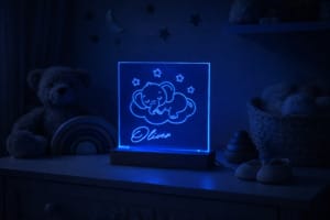 Natlampe Elefant på sky