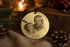 Juleornament i messing - Dejlige Minder